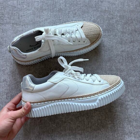 Voile Blanche Shoes - Voile Blanche White Leather Sneakers